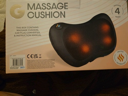 Heated massage cushion - heated,
