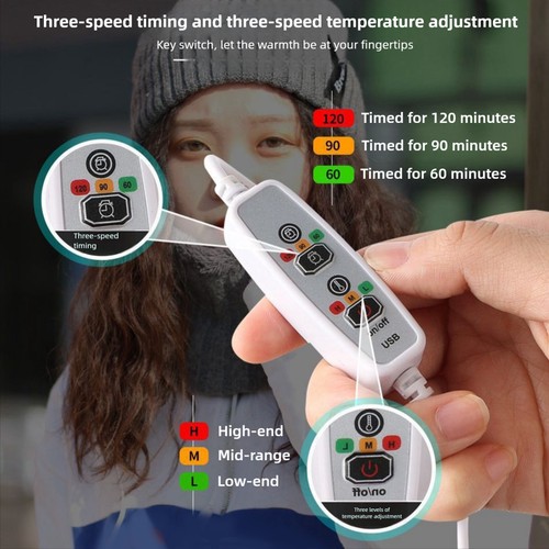 Usb heated cushion with - usb, timer