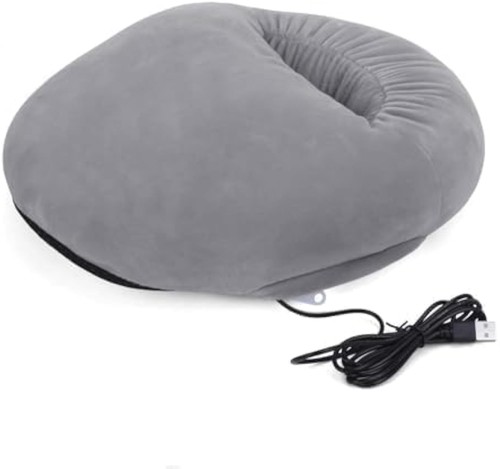 Usb heated foot warmer furry - warmer,