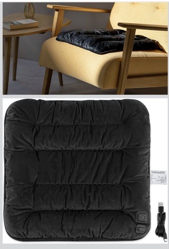 Navaris heated cushion carbon - navaris,